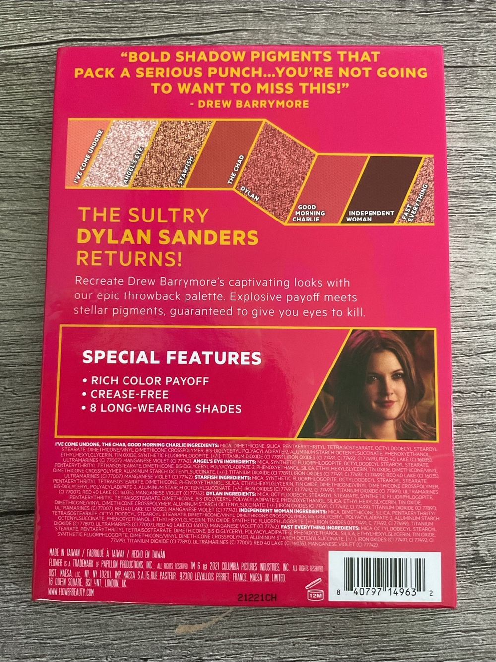 NIB FLOWER Beauty x Charlie’s Angels Eyeshadow Palette Limited Edition Y2K Dylan - Picture 4 of 5